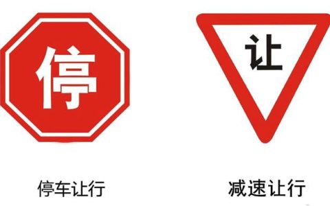 停车让行标志和减速让行标志区别在哪