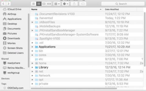 Mac系统下显示与隐藏隐藏文件的几种方法详解