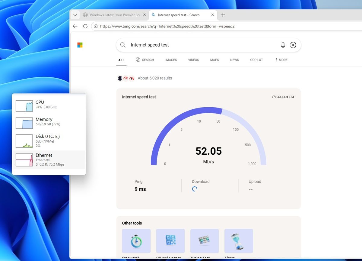 Win11 3月安全更新KB5079473发布:新增Bing测速等