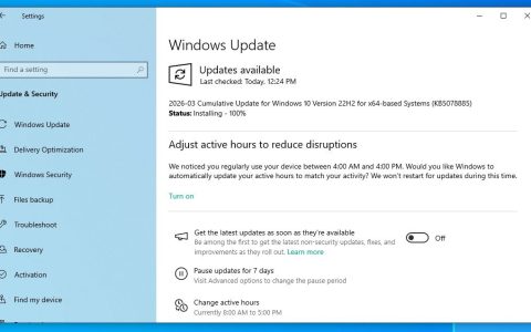Win10三月安全更新KB5078885发布:修复卡死/更新证书/提升部分显卡稳定性等