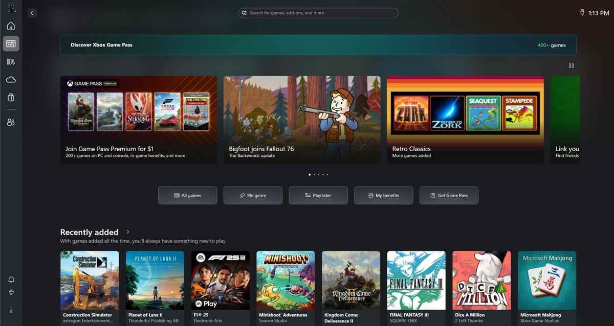 PC秒变游戏机! 初探微软Win11 Xbox模式