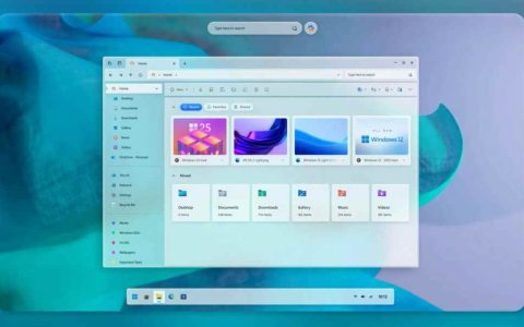 界面惊艳! 用户自制Windows12概念版