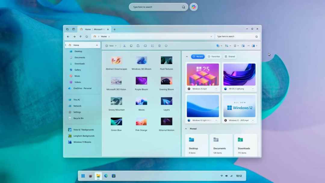 界面惊艳! 用户自制Windows12概念版
