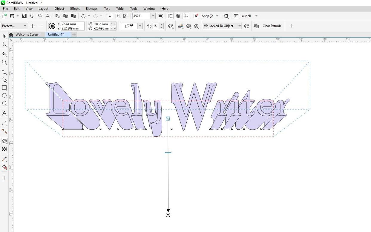 CorelDRAW怎么创建3D文本? cdr立体字效果制作方法
