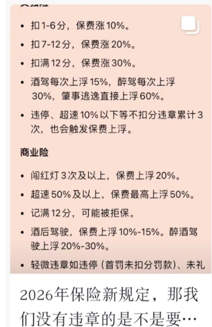 违章越多车险越贵！多家保险公司证实确有此事 律师给出说法