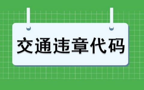16380是什么交通违章代码