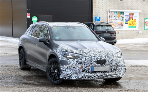 史上最强GLC登场！奔驰AMG纯电SUV谍照曝光：动力高达900马力