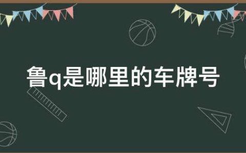 鲁q是山东哪个市的车牌