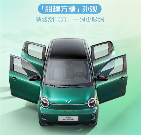 中国品牌纯电车销冠!五菱全新宏光MINI EV上市:置换补贴4.28万起