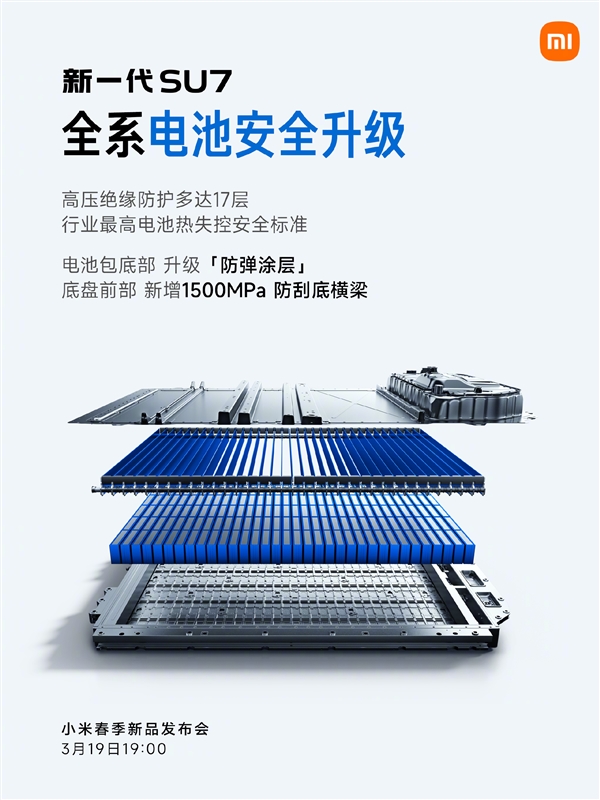 3月19日上市！雷军：新一代SU7全系十二大标配 产品力非常强悍