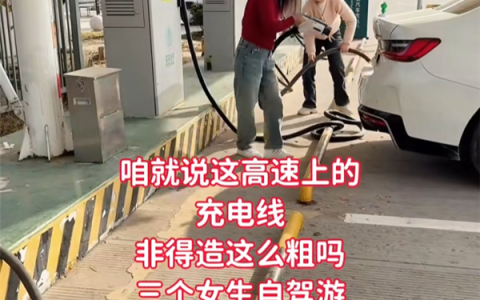 花甲老太实测比亚迪闪充桩：悬吊设计超人性 一点儿不费劲