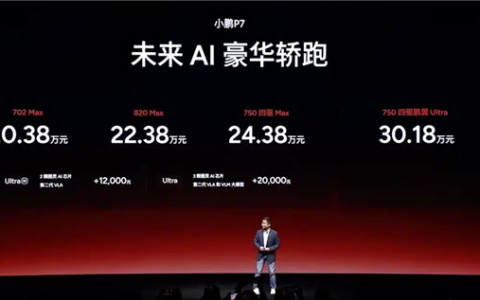 剑指特斯拉Model 3！小鹏P7 Max版上市：20.38万起