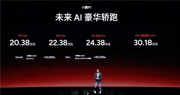 剑指特斯拉Model 3！小鹏P7 Max版上市：20.38万起