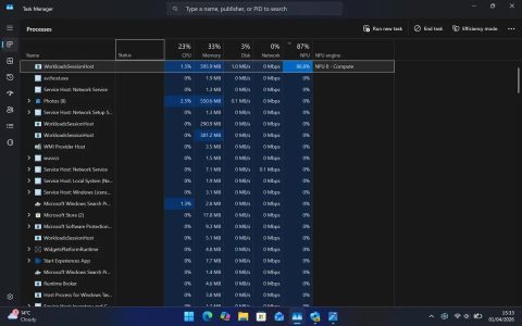 AI硬件监控升级! Win11任务管理器正式支持NPU监测