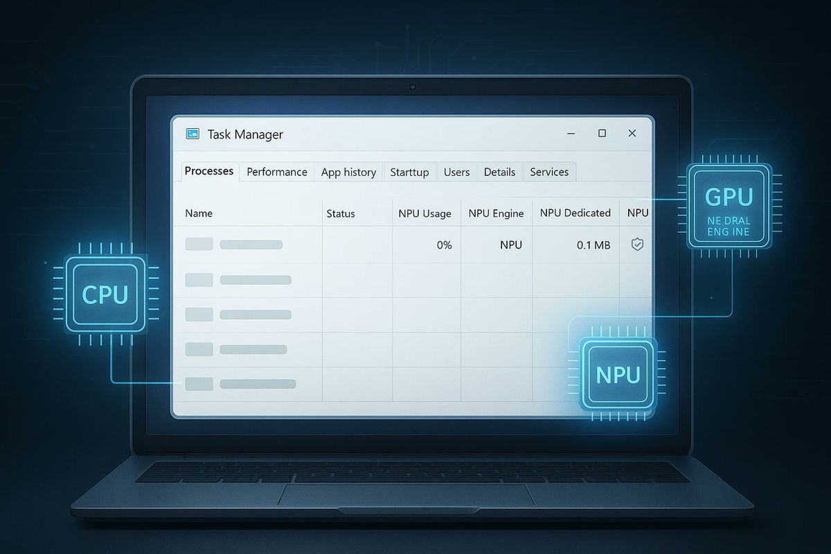 AI硬件监控升级! Win11任务管理器正式支持NPU监测