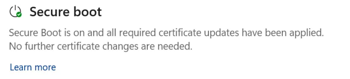 新增Secure Boot证书状态可视化警告!微软升级Win10/Win11安全应用