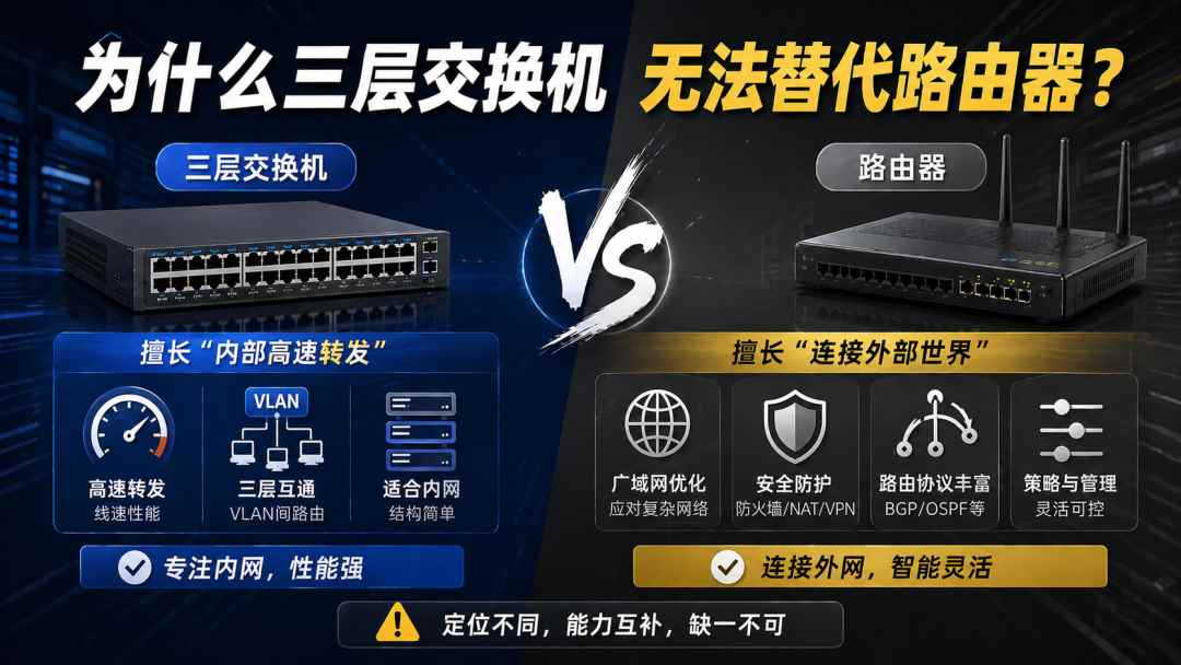 为什么三层交换机无法替代路由器? 三层交换机核心优势分析