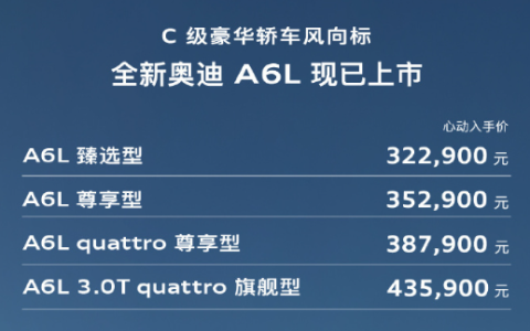 降价10万的奥迪A6L 登味似乎没那么重了