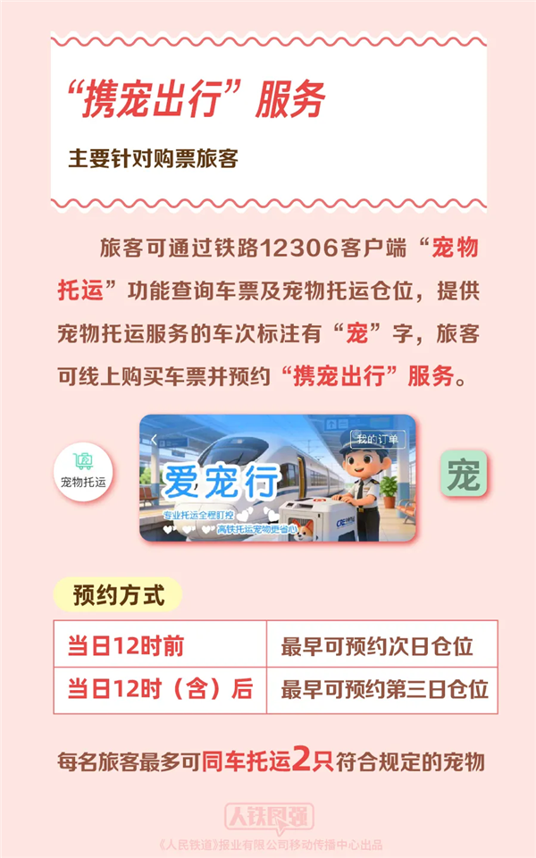 高铁宠物托运“爱宠行”服务今日正式推出 宠物箱科技量拉满