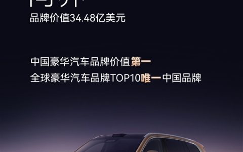 全球汽车品牌价值100强榜单发布：问界成TOP10唯一中国车