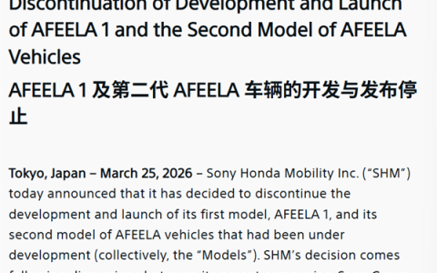 索尼和本田的电车玩不下去 真赖不着别人