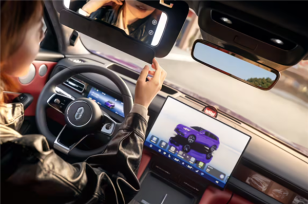 会转头的中控屏来了！问界M6内饰公布：支持30°旋转+50mm伸缩