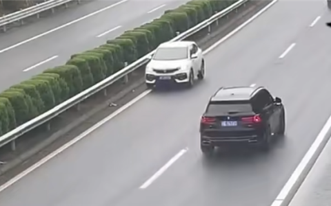 高速快车道内一路逆行！女子：开太久脑子不清楚了