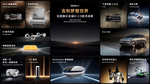 中国首台原生开发Robotaxi原型车！吉利Eva Cab正式发布：将搭载全球首个2160线数字化激光雷达