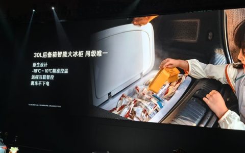 60瓶椰子水随便装！26款乐道L90同级独有30L后备箱冰柜