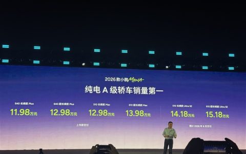 纯电A级轿车销量第一！2026款小鹏MONA M03正式上市：11.98万元起