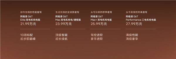 21.99万起！阿维塔06T正式上市：全系标配太行分布式电驱