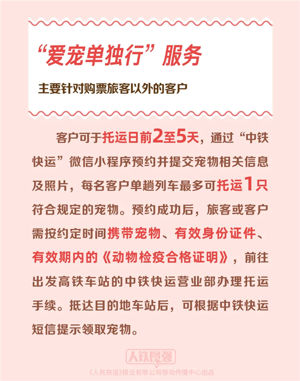 高铁宠物托运“爱宠行”服务今日正式推出 宠物箱科技量拉满