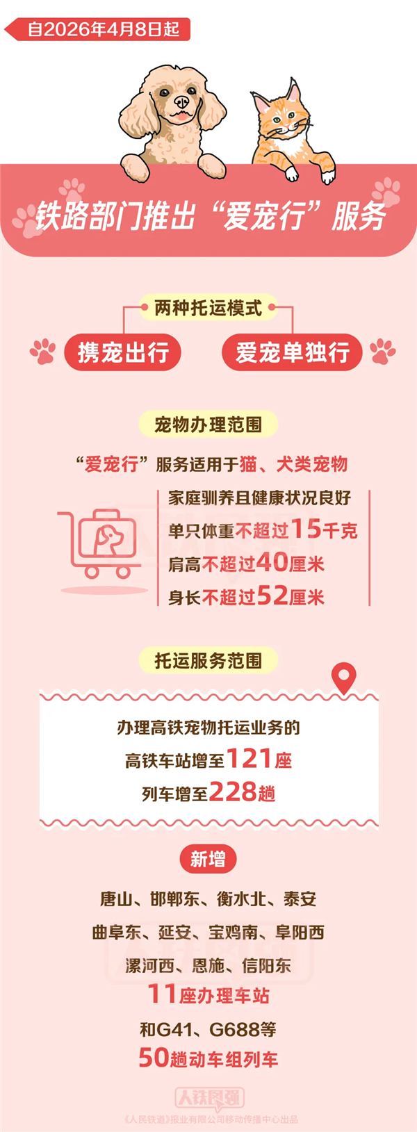 高铁宠物托运“爱宠行”服务今日正式推出 宠物箱科技量拉满