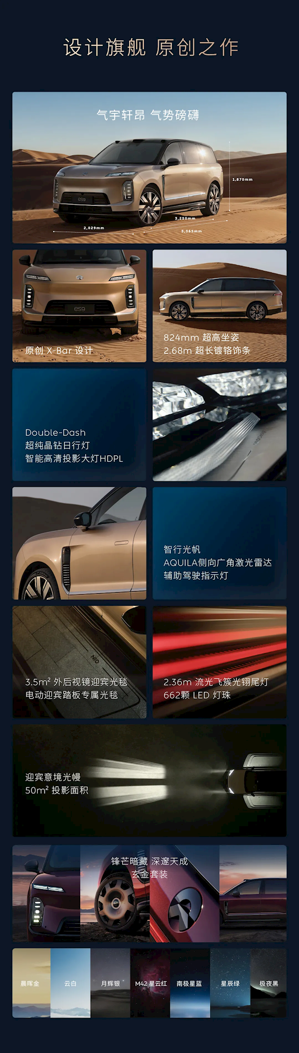 蔚来史上最大、最强旗舰SUV 租电42万起！蔚来ES9一图看懂