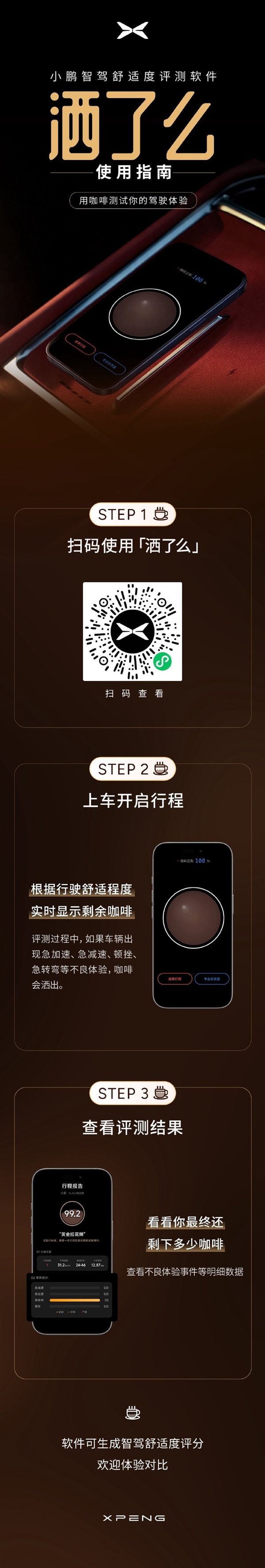 名字太逗了!小鹏智驾舒适度评测软件洒了么正式上线