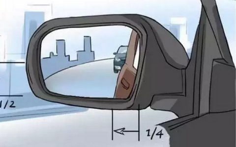 车子的后视镜怎么调