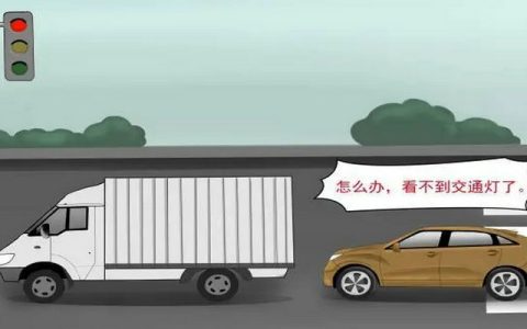避免大车阻挡视线的方法