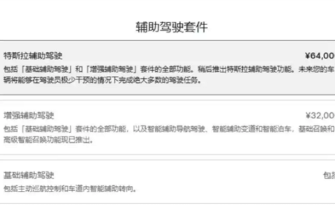 特斯拉FSD中文名调整为“特斯拉辅助驾驶”：价格依旧为6.4万元