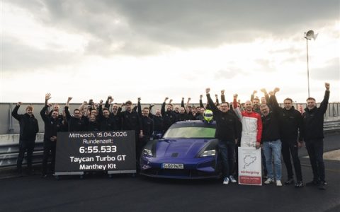 6分55秒533！保时捷Taycan Turbo GT重夺纽北最速量产电动车