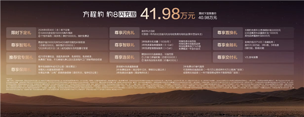限时29.98万起 比亚迪方程豹豹5、豹8闪充版上市：支持三轮行驶