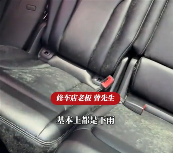 车停地库一个多月方向盘和座椅长满了霉菌!修车老板:从业多年头回见