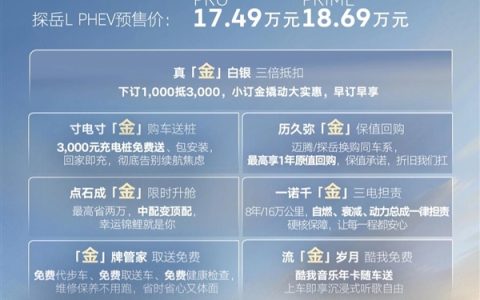 17.49万起！一汽-大众迈腾/探岳L PHEV双插混定档6月25日上市