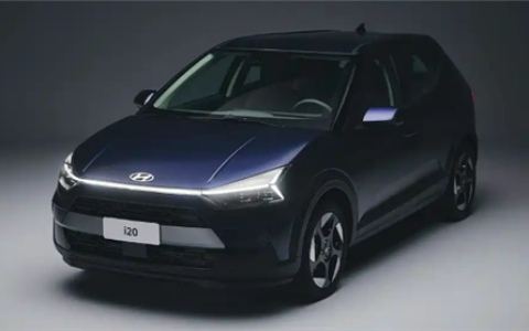 小型车变SUV！全新现代i20官图发布：曲面双联屏+贯穿灯组