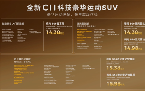 30万级配置打穿到15万！零跑全新C11上市：14.38万起