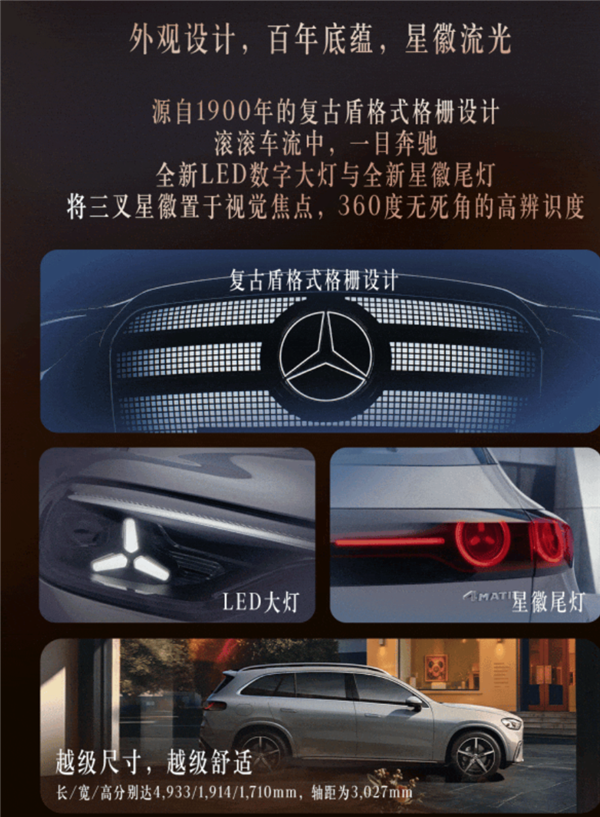 史上最大GLC登场 比燃油版便宜5万！全新奔驰GLC纯电版预售：34.9万起