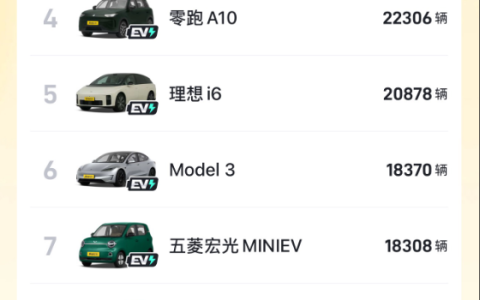 油车落幕 电车登场！5月车型销量榜前十 无一款燃油车